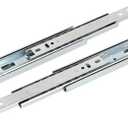 9-Inch Cold Rolled Steel Drawer Slides, Full Extension Ball Bearing Slide Track Rail 39mm Wide 55lb Capacity 1 Pair