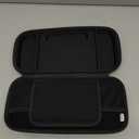 Orzly Carry Case Compatible with Nintendo Switch and New Switch OLED Console - Black Protective Hard Portable Travel Carry Case Shell Pouch with Pockets for Accessories and Games (6.2 inch Switch 1)