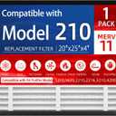 1 Pack, 210 Replacement Filter, Compatible with April Aire 210 Whole House Air Purifiers Models,1210,1620,2210,2216,3210,4200,MERV 11 HVAC Furnace Filter Replacement, 20x25x4inch Air Filter