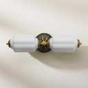 Vintage Bathroom Vanity Light - 2-Light Milk Glass Sconce with Antique Brass Finish & White Shade, Wall Sconce Lighting for Bathroom Mirror, Hallway, Living Room, Bedroom