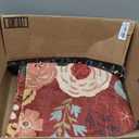 U'Artlines 5x7ft Area Rug, Colorful Floral Boho Rug Machine Washable Ultra Soft Low Pile Non Slip Non Shedding Accent Floor Carpet for Living Room, Bedroom, Dining Room,Farmhouse,Office