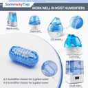 [2025 VER] 20X Humidifier Cleaner, Demineralization Cartridge for Humidifier Compatible with Protec Demineralization Cleaning Ball, Homedics Filter Replacement & Humid Clean Cartridge