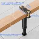 Wlrrcwdttc 6 Pcs Adjustable Height Bed Support Legs 7.08-12.5 inch with Locking Ring, Bed Frame Center Support Legs for Bed Frame/Bed Center Slat/Furniture, Bed Legs Replacement Bed Slats Support Legs