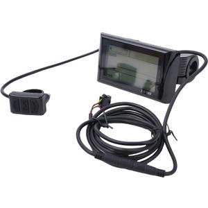 LCD Display Meter Control Panel SW900 For Electric Bike E-Bike With Temperature Speed Time Power Monitor Control Panel LCD Display Meter Controller 24V-60V 5 Pin Connector