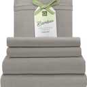 Comfort Lab Twin Dorm Jersey Sheets, Rayon Derived from Bamboo Jersey Knit Sheets, 3-Piece Set, Cooling, Breathable, T-Shirt Material - Includes Flat & Fitted Sheets, 1 Pillowcase, Light Grey