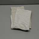 Ivory White Couch Pillow Covers: 2 Pack 12x20 Inch Original Striped Velvet Rectangular Throw Pillow Cases for Farmhouse Home Decor