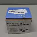 24 Pcs Chair Leg Floor Protectors, Silicone Chair Leg Protectors Caps Covers for Hardwood Floors, Furniture Pads Sliders with Wrapped Felt Bottom Extra Small (Fit:0.5"-0.75")