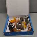 iGRATENS Safari Animals Figures Toys with Sound Books, 10PCS Realistic Jungle Animals Figures & Safari Animals Book with 10 Buttons, Zoo Animal Toys, Learning Toy for 3+ Year Old Boys, Girls, Kids