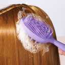 Purple Double-sided Hair Brush, Portable Massage Comb