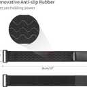 Trilancer Elastic Cinch Straps with Anti-Slip Strips, 14 "x 2" (6 Pack) Multipurpose Hook and Loop Bundling Straps for Hose, Cords, Bike, Luggage, Camping, Yoga Mats