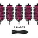 LIGICKY Blowout Brush Set with 2.3 Detachable Barrels Round Brushes Hair Styling Tool, 1 Handle 5 Barrels, Large