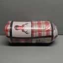 ROMROL Christmas Quilt Set Queen Size, Red Christmas Bedding Comforter Set Lightweight Patchwork Elks Quilted Coverlet Bedspread with 2 Pillow Shams（96 * 90”）