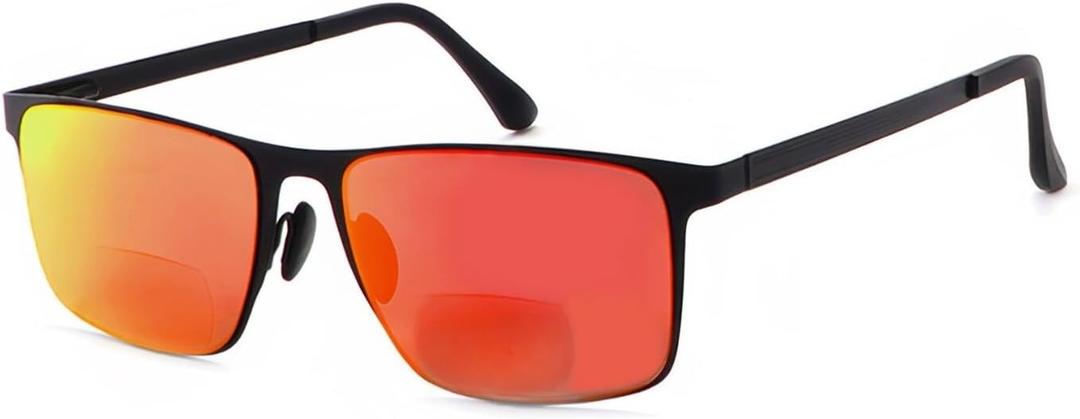 Bifocal Reading Sunglasses H252&H253BS (Black/Orange)