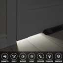 Everlasting Comfort 2 Sided Under Door Draft Stopper for Bottom of Doors - Quick Install, Keeps Heat In & Cold Air Out - Sound Proofing Foam Strip Gap Filler, Noise Blocker for Interior -Fits 30"-36"W