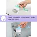 Slick- Window Track Cleaning Brush, 4 Pack, Pastel Colors Ergonomic Handle, Built-in Scraper, Multipurpose, Window Track Cleaning Tools