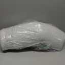 5 STARS UNITED Knee Pillow for Back Sleeping  Memory Foam Cushion for Sciatica Pain Relief  Under Leg Support for Sleeping on Back  Large Half Moon Bolster for Bed, Natural Gray with Cotton Cover