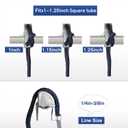 Boat Fender Clips, Adjustable Pontoon Boat Square Rail Fender Cleats/Clips/Hangers for Pontoon Bumpers, Pontoon Boat Accessories for Bumpers