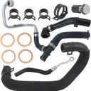 13Pcs Turbo Coolant Hose Kit Turbocharger Coolant Inlet & Return Hoses for Mini Cooper S R55 R56-R59 R60 R61 JCW Clubman 2011-2016, Replaces 11537600674 11539845352 11537565433 11537565432
