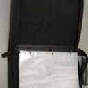 Card Binder 4 Pocket, Trading Card Holder Fits 400 Cards With 50 Removable Sleeves, Portable Collection Card Ablum, Game Card Case book With Zipper for Gift, Red