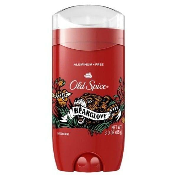Old Spice Aluminum Free Deodorant for Men, 24/7 Odor Protection, 24/7 Freshness & Lasting Scent, Goes on Clear, Bearglove with Crisp Orchard Scent, 3.0 oz (Pack of 3)