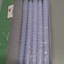 10 Inch Light Blue (Pale Blue) Spiral Taper Candle Set, 10 Pack Unscented Dripless Long Burning Time Candlesticks for Dinner Party Wedding Shower and Home Decoration