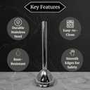 Cutlery Mania #22 Meat Grinder Funnel | Kitchen Sausage Stuffing Tube Attachment | 3 Size 3-Piece Set | Heavy-Duty Stainless Steel | Professional, Home, Restaurant & Commercial Use (#22)