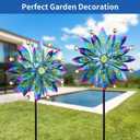 Wind Spinner for Yard and Garden Windmill Outdoor Metal Kinetic Wind Sculpture Dual Direction 360 Degrees Swivel for Yard Patio Lawn Decoration,61 Inch
