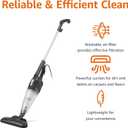 Amazon Basics 2-in-1 Corded Stick Vacuum Cleaner, Converts to Handheld, Lightweight (3.9 LBS), with Washable Filter, Crevice Tools, 0.5L Dust Cup, Self-Standing, 19.7-Ft Cord, 300W, Black