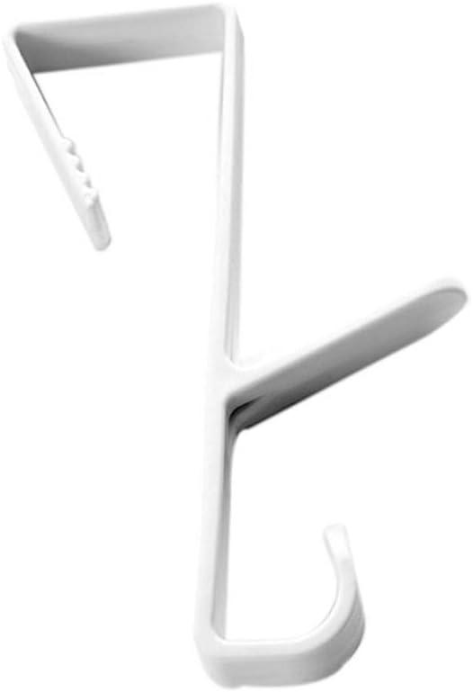 Over The Door Hook,Cupboard Bags Storage Holder,Multi-Purpose Towels Hook,Plastic Storage Rack,Hanging Towels Hook for Dormitory(White), Pack Of 4  