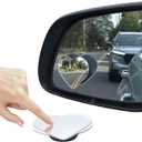 2 x Heart Shaped Blind Spot Mirrors for Cars  360 Adjustable Convex Side Mirrors for Blind Spot Detection  Cute Heart Design Stick-On Rearview Mirrors for Cars, SUVs & Trucks  Universal Fit