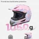 OUMURS Youth Dirt Bike Helmet DOT Approved, Kids Full Face Motocross Helmet, Large