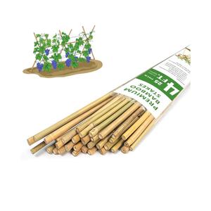 Plant Stakes,4FT Longer Sturdy Natural Bamboo Garden Stakes,GAGINANG 25Pcs Bamboo Sticks Trellis Support for Tomato, Vegetables Beans Trees Climbing Plants