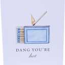 Barrel Down South Hunting and Fishing Greeting Card For Men - Fathers Day or Birthday Funny Stationary - Card for Dad, Boyfriend, Husband - Gift For Hunter and Fishing (Dang You're Hot)