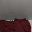 Trendy Queen Women's 2 Piece Matching Lounge Sets Long Sleeve Henley Neck Slightly Crop Top Wide Leg Pants Casual Sweat Suit (Red) S