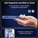 S. Tedazo Magnetic Case for iPhone 16 Pro Compatible with MagSafe & MIL-Grade Protection,Not Yellowing,Scratch-Resistant,Translucent Matte Back Slim Phone Cover for iPhone 16 Pro-Blue