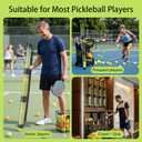 17 Balls Pickleball Ball Retriever & Ball Holder Storage with Strap, Back Saver for Pickleball Accessories, Quick for Pickleball Tube Ball Pickup