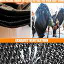 E.share 40%-50% Black Sun Shade Cloth for Garden - 12Ft X 18Ft Mesh Tarp with Grommets for Vegetables, Greenhouse, Plants, Patio, Chicken Coop, Barn & Kennel