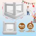 Dream Castle Mini Bounce House,Electric Pump Toddler Bounce House for Kids 3-6 Kid,Indoor or Outdoor Playhouse,Bouncy Castle Commercial PVC Materials
