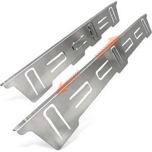 Stainless Steel Stove & Counter Top Gap Covers Adjustable Length 13.8"-27.6” Oven Side Filler Kit Between, Heat Resistant Slide-in Range Trim Guard for Seamless Kitchen Accessories (Silver)