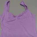 ForeFair Women Sleeveless Sexy Backless Going Out Crop Top Y2K Strappy Ruched Tank Top Summer Tight Slim Fit Cute Tops (Small, Light Purple)