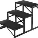 3-Step Heavy Duty Hot Tub Step, 500LBS Capacity, 24 High with Non-Slip Pad & Powder-Coated Steel, Tool-Assisted Easy Assembly for Spa, Pool, RV, Indoor/Outdoor Use