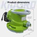 1/4 HP Automatic Swimming Pool Cover Pump,1800 GPH 25FT Head Submersible Sump Pump with 3/4” Check Valve Adapter, 25FT Power Cord, Automatic On/Off Water Removal for Pool, Rooftops, Basement