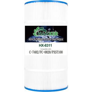 HANXER Swimming Pool Filter Replaces for C-8311, Filbur FC-1285, CCX1000RE(CC 1000E), XStream CC1000RE, PXST100, PLFPXST100, 81005, 100 Sq.Ft Filter Cartridge