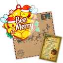 Bee Ornament, Bee Gifts, Christmas Ornaments 2025, Honeycomb Holiday Decoration, Cute Bumble Design for Tree, Unique Gift for Women, Funny Festive Ornament for Friends and Family