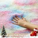 Ophanie 6x9 Rainbow Rug for Bedroom Girls, Unicorn Colorful Fluffy Soft Cute Fuzzy Area Rugs, Shag Plush Shaggy Bedside Floor Furry Carpet for Kids Baby Dorm Home Decor with Over 99 pcs Pile fibers