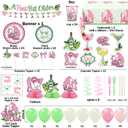 202 Pcs A Tiny Bit Older Birthday Decorations Tableware Set - Service 24 Guests - Includes Banner, Cake Topper, Balloons, Plates And Napkins Paper Cup - For Girl Women Birthday Bridal Wedding