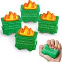 Shappy 4 Pcs Dumpster Stress Relief Balls Dumpster Anxiety Relief Gift PU Stress Balls for Adults Therapy Fidget Appreciation Gifts for Office Coworker(Green,Simple Style)