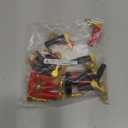 Monoprice 10 Pair Right Angle 24k Gold Plated Banana Speaker Wire Cable Screw Plug Connectors (121915) Black/Red & 50ft 12AWG Enhanced Oxygen-Free Copper Loud Speaker Wire Cable