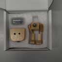 Yu&Yang Shaking Wooden Man Figurine, 12Pcs Magnetic Expressions, Handmade Car Dashboard Decor - Battery-Free Spring Legs Beech Wood Desktop Ornament