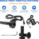 Q20 Full Twist Throttle with Rolling Bearing, Ebike Throttle Grip Cable Kit Compatible with Q20 Electric Dirt Bike
